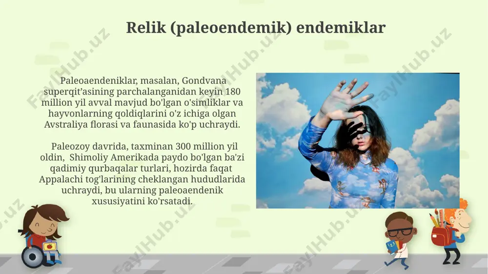 endemizm, progressiv (neoendemik) va relikt (paleoendemik) endemiklar - Page 3