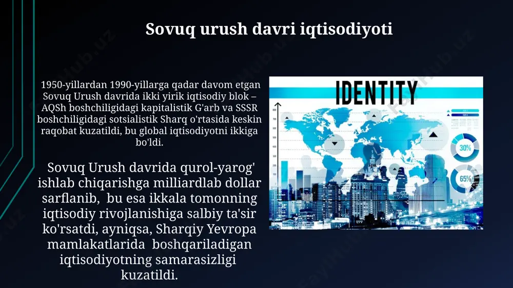 harlar buyuk ipak yo'li orqali 30% dan ortiq xalqaro savdo hajmini amalga oshirib, jahon iqtisodiyotiga sezilarli hissa qo'shgan. o'rta asrlarda, yevropa va yaqin sharq o'rtasida 10 million tanga miqdorida oltin va kumush tangalar aylanishi savdo aloqalarining rivojlanishini ta'minlagan. jahon iqtisodiyoti tarixi сссрнинг 1991 йилдаги парчаланиши глобал иқтисодиётга кутилмаган таъсир кўрсатди, шарқий европа давлатлари бозор иқтисодиётига ўтиш жараёнига киришди. 1929 йилдаги буюк депрессия жанубий америка давлатлари, жумладан, аргентина ва бразилия иқтисодиётига жиддий зарар етказди, савдо ҳажмини кескин камайтирди. birinchi jahon urushi va uning iqtisodiy oqibatlari уруш туфайли европанинг кўплаб саноат марказлари, жумладан, франциянинг реймс ва бельгиянинг лиеж шаҳарлари вайрон бўлди, бу эса ишлаб чиқаришнинг кескин пасайишига олиб келди. германияга 1919 йилдаги версаль битими бўйича 132 миллиард олтин маркадан ортиқ компенсация тўлаш юклатилди, бу унинг иқтисодий тикланишини секинлатди ва жаҳон иқтисодиётидаги номутаносибликларни кучайтирди. 19-asr jahon iqtisodiyoti 19-asr oxiriga kelib, germaniya va yaponiya kabi yangi sanoatlashgan davlatlar jahon iqtisodiy sahnasida o'z o'rnini egallab, …