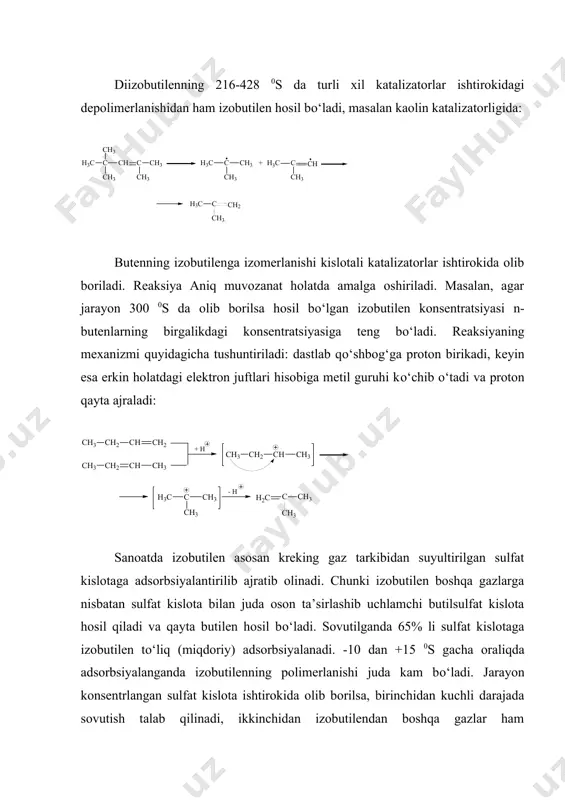 2 cu 2 cl 2 cch 3 ch 3 ch 2 c ch 3 ch 3 ch 2 ch + h 3 cch ch 3 ch 3 ch 3 ch 3 ch 3 ch ch 3 ch 3 ch 2 chch 3 ch 3 [alcl 3 ] c ch 3 ch 2 ch 3 + + [h 2 so 4 ] (ch 3 ) 2 cch 2 ch 3 c ch 3 ch 3 (сh 3 ) 2 c=ch 2 20 0 c ch 3 ch 3 ch 3 ch 3 c(ch 3 ) 3 [alcl 3 ] + (ch 3 ) 2 cch 2 ch 3 ch 3 ch 3 ch 3 c(ch 3 ) 3 [fecl 3 ] c ch 3 ch 2 ch 2 + + 80-90 0 c ch 3 ch 3 c ch 3 ch 3 ch 3 ch 3 c(ch 3 ) 3 м-учламчи-бутилтолуол …