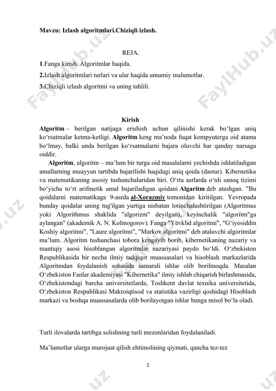 roiqtisod va statistika vazirligi qoshidagi hisoblash markazi va boshqa muassasalarda olib borilayotgan ishlar bunga misol bo‘la oladi. turli ilovalarda tartibga solishning turli mezonlaridan foydalaniladi. ma’lumotlar ularga murojaat qilish ehtimolining qiymati, qancha tez-tez murojaat etib turilishiga ko’ra tartibga solinishi mumkin. odatda tartibga solish kalit bo’yicha amalga oshiriladi. axborot tizimlari bilan ishlov beriladigan ma’lumotlar birligi bir qator axborot maydonlaridan iborat bo’lgan yozuv hisoblanadi. kalit bitta yozuv maydoni ichidagi narsalar (kalit maydoni) yoki muayyan maydonlar majmuidan iborat bo’lishi mumkin. keyingi holda kalit tarkibiy deb ataladi. yozuv faqat bittagina maydondan iborat bo’lishi mumkin va u bu holda kalitli hisoblanadi. tartibga solish natijasida yozuvlar kalitlarning qiymati oshib borishi yoki kamayib borish bo’yicha joylashadi. masalan, fakultet talabalari to’g’risidagi ma’lumotlardan iborat bo’lgan yozuvlar talabalarning zachet daftarchalari nomerilari bo’yicha tartibga solingan bo’lishi mumkin. yozuvlarni kalitlarining qiymati oshib borishi yoki kamayib borishi bo’yicha tartibga solish jarayoni saralash deb ataladi. ba’zan, ayniqsa yozuvlarning kaliti tarkibiy bo’lgan hollarda, tartibga solingan yozuvlar …