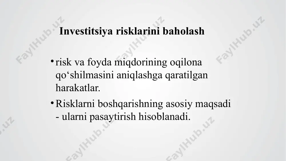 risklarni boshqarishning tushunchasi - Page 5