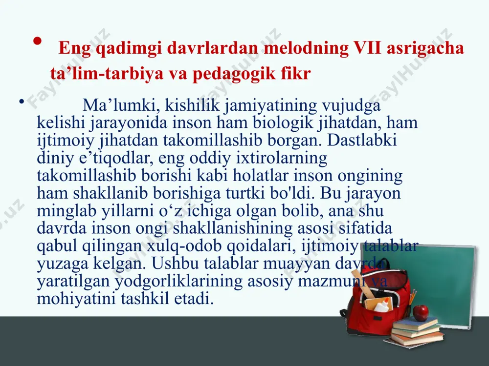 eng qadimgi davrlarda vii asrgacha ta'lim tarbiya - Page 4