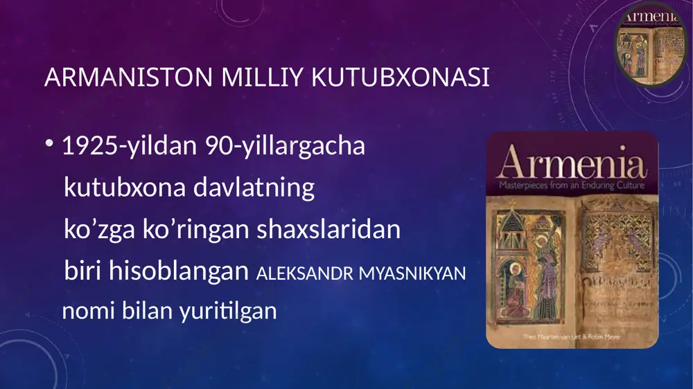 armaniston milliy kutubxonasi - Page 3
