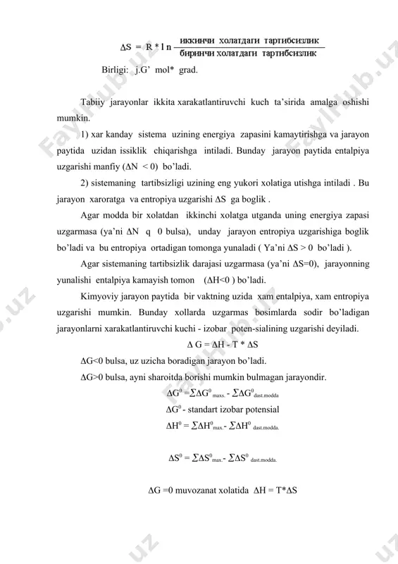 kimyoviy reaksiyalarning issiqlik effekti (termokimyo) - Page 5