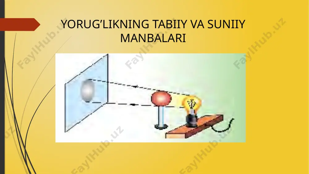 "yorug’likning tabiiy va suniy manbalari" - Page 2