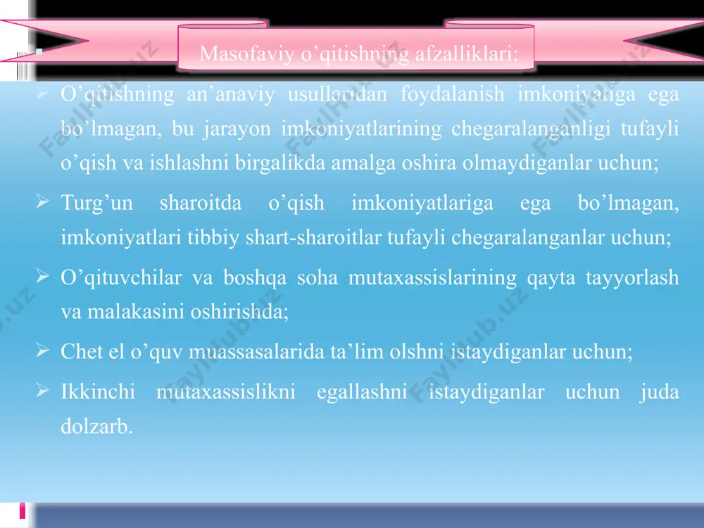 masofaviy o’qitish - Page 4