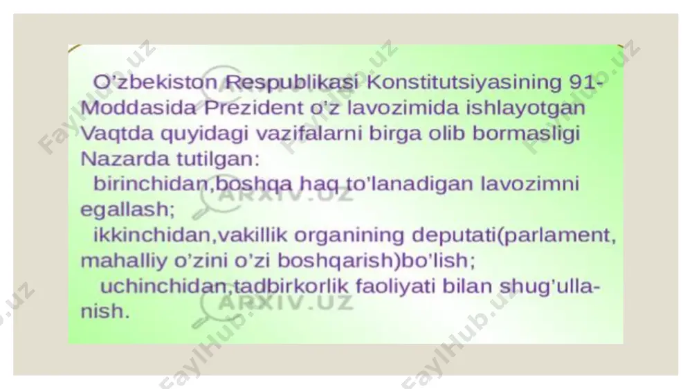 òzbekiston respublikasi przidentlik institutini tashkil etilishi - Page 5