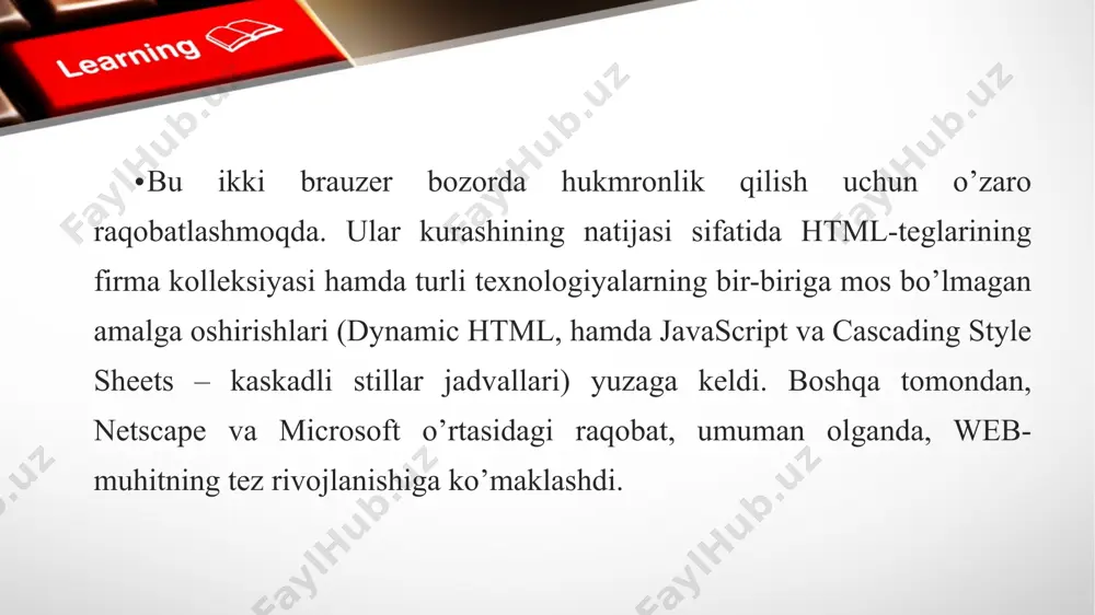 internet exploler va unda ishlash asoslari - Page 5