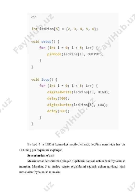 arduino va massivlar (arrays) - Page 3