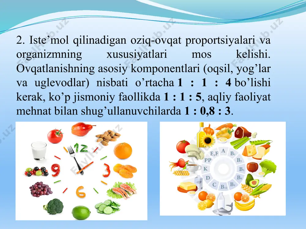 ovqatlanish gigiyenasining asosiy tushunchalari - Page 5