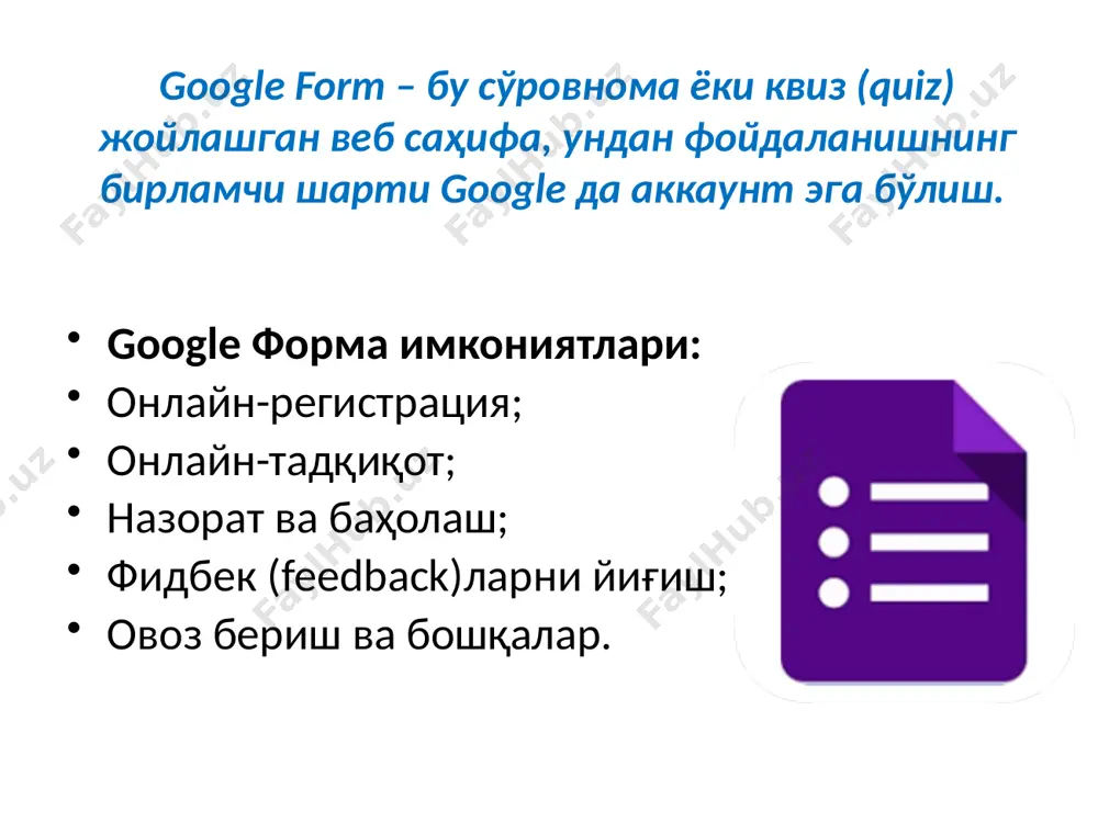 google formdan foydalanish - Page 2