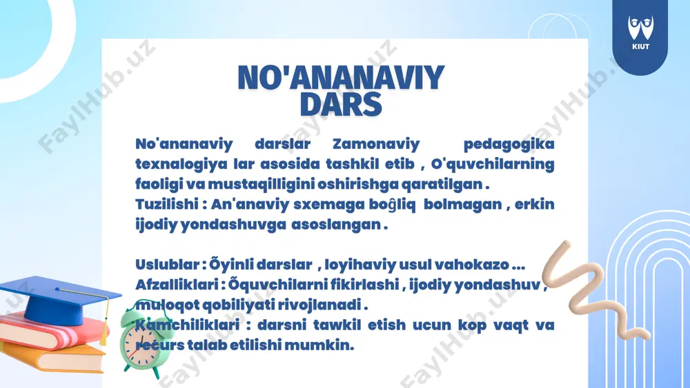 an‘anaviy va no'ananaviy darslar mohiyati - Page 4