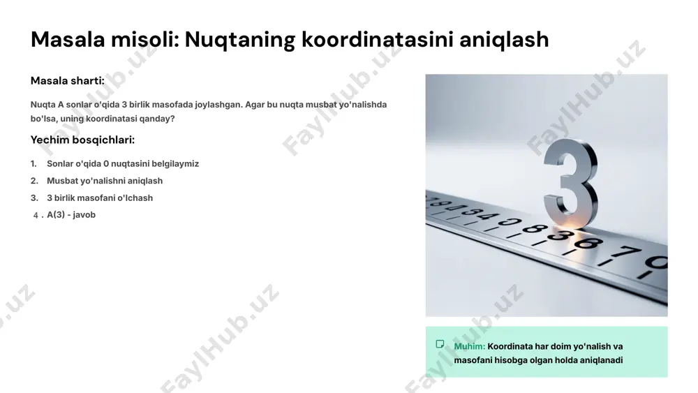 sonlar o‘qi, koordinata burchagi bo‘yicha masalalar tanlash va tayyorlash - Page 4