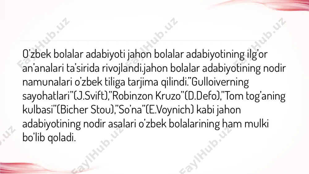 bolalar adabiyoti fan sifatida shakllanish bosqichlari - Page 4