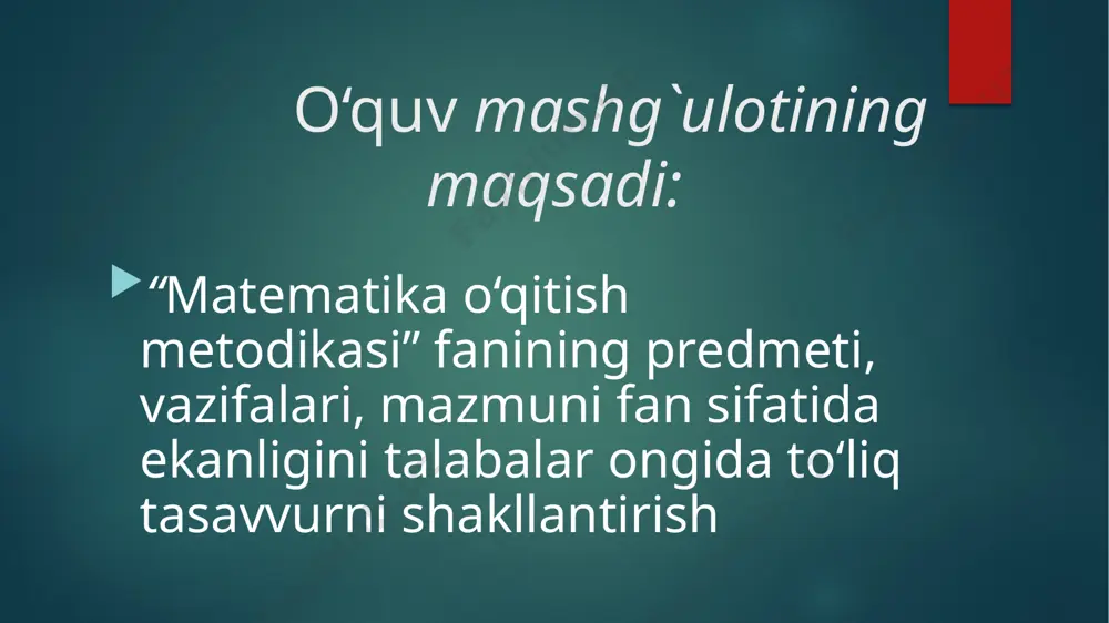 boshlang'ich sinfda matematika o'qitish metodikasi fan sifatida - Page 3