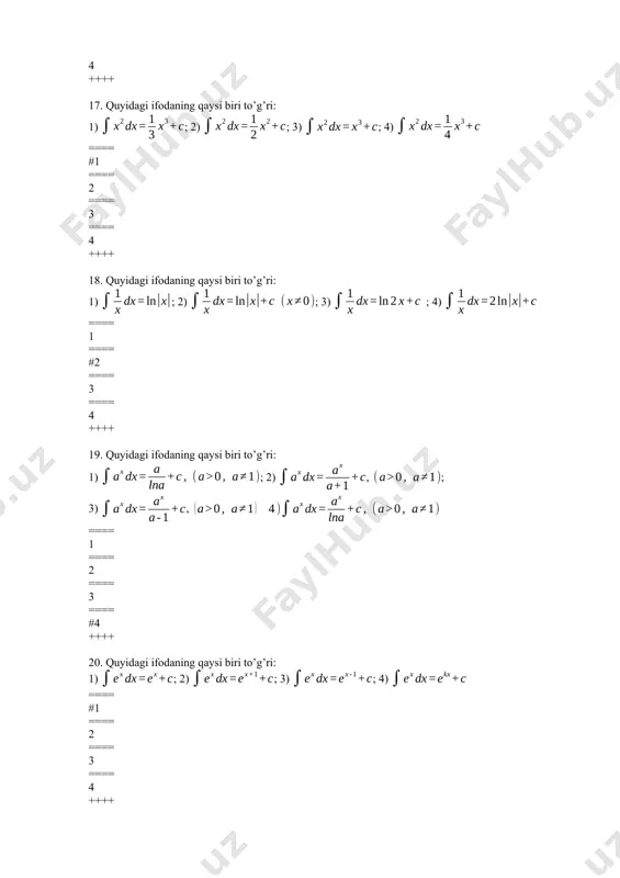 == #3 ==== 4 ++++ image3.wmf oleobject3.bin image4.wmf oleobject4.bin image5.wmf oleobject5.bin image6.wmf oleobject6.bin image7.wmf oleobject7.bin image8.wmf oleobject8.bin image9.wmf oleobject9.bin image10.wmf oleobject10.bin image11.wmf oleobject11.bin image12.wmf oleobject12.bin image13.wmf oleobject13.bin image14.wmf oleobject14.bin image15.wmf oleobject15.bin image16.wmf oleobject16.bin image17.wmf oleobject17.bin image18.wmf oleobject18.bin image19.wmf oleobject19.bin image20.wmf oleobject20.bin image21.wmf oleobject21.bin image22.wmf oleobject22.bin image23.png image24.png image25.png image26.png image27.png image1.wmf oleobject1.bin image2.wmf oleobject2.bin x e ò . ln xdx c x + ln c x x + - ) 1 (ln ) 1 (ln + x x c x x + ln ) 1 ( - ¹ + = ò n c n x dx x n n ) 1 ( 1 1 - ¹ + + = + ò n c n x dx x n n ) 1 ( 1 1 - ¹ + + - = + ò n c n x dx x n n ) 1 ( 1 - ¹ + + = ò …