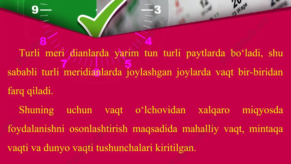 vaqt o‘lchovi. soat mintaqalari. taqvimlar 7-sinf - Page 5