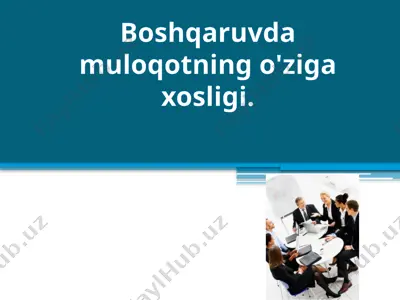 ishbilarmonlik kommunikatsiyalari — PPTX