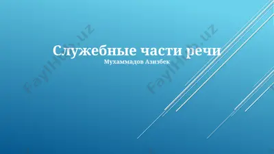 служебные части речи — PPTX