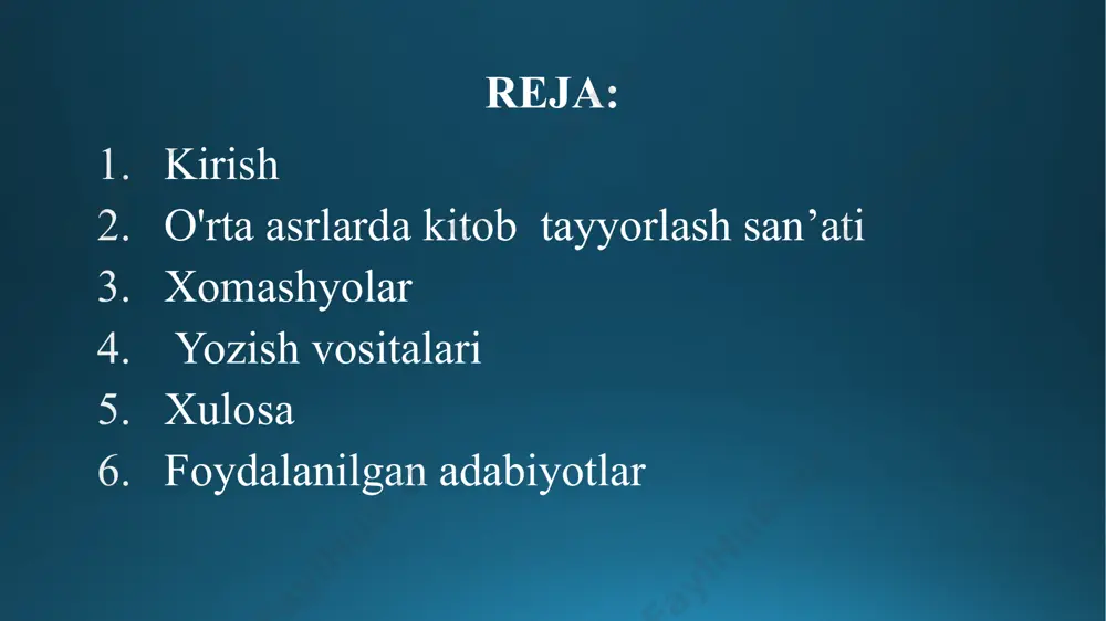 n. feodal davrda savodxonlik birinchi navbatda cherkov ahlining quroliga aylanib, feodal elitasi xizmatiga o‘tdi. papirus qadimgi kitob (bir muncha vaqt va ba'zi joylarda u qisqa vaqt saqlanib qolgan) papirus o'rami edi. iii asrdan boshlab feodal davri kitobi. pergament kodiga aylandi (bu ma'nodagi o'zgarishlar avvalroq aytib o'tilgan). pergament iii asrdan boshlab chalkashib ketgan. o‘rta yer dengizidagi ijtimoiy-siyosiy muhit, urushlar va o‘g‘irliklar qit’aning misr bilan aloqasini uzib qo‘ydi, u yerdan antik davr savdosi o‘z yozuvlari uchun papirusni tortdi (papirus uchun “texnika tarixi”ning oldingi jildiga qarang). sitsiliya hozirda shu maqsadlar uchun yetishtirayotgan, quyuqroq, sarg'ishroq, kamroq mukammal bo'lgan papirus kursiv idoralarining ehtiyojlarini deyarli qondira olmadi. pliniy tomonidan aytilgan afsonada aytilishicha, mashhur iskandariya kutubxonasi raqobati tufayli pergam shohlari (shuning uchun pergament nomi) sharqqa uzoq vaqtdan beri ma'lum bo'lgan (hech bo'lmaganda yahudiy kitoblari) "farqli" kitoblarning rivojlanishini rag'batlantirishni boshladilar. - kitob maqsadlari uchun terilar. pergamonda nozik, ishlov beradigan teriga ega eshaklarning ko'pligi bu ishlab chiqarish uchun mos …