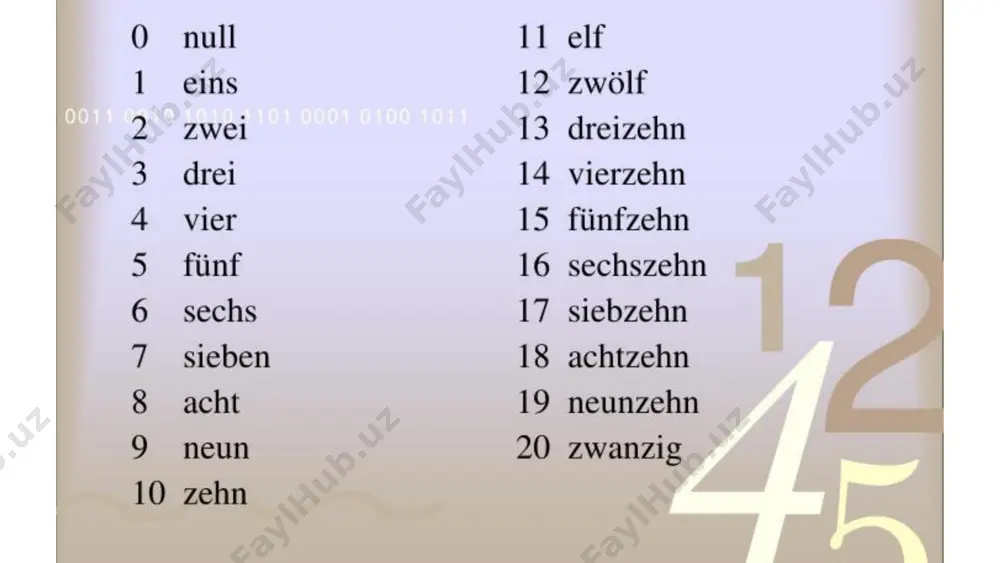 zahlen (die zahlen) - Page 2
