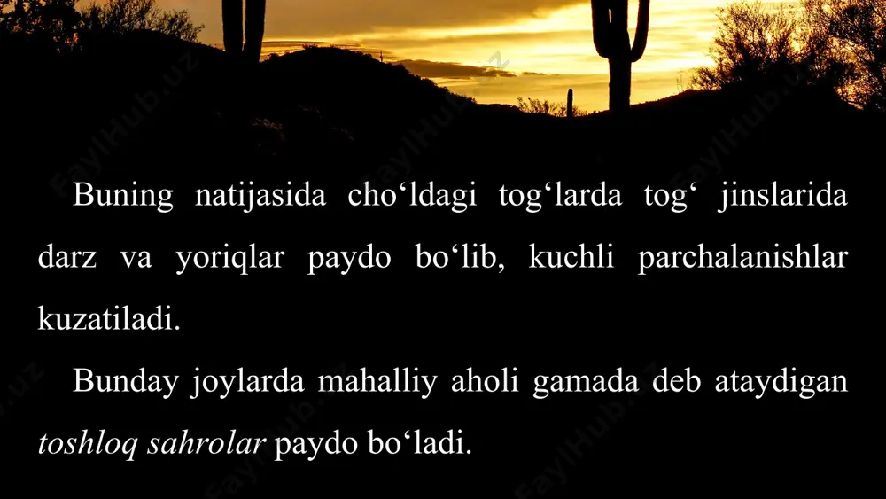 tropik cho‘llar va subtropiklar (afrika) 6-sinf - Page 5