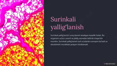 surinkali yallig'lanish — PPTX