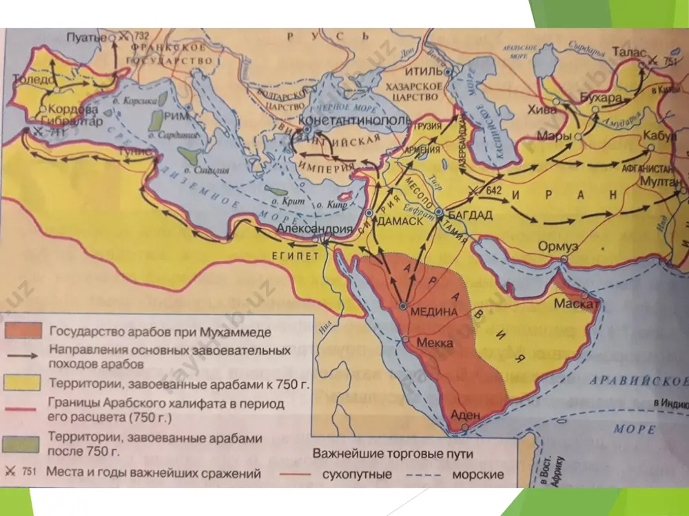 ovarounnahrda keyingi uch yil mobaynidagi urushlarda u yoki bu tomon g‘alaba qilib turadi. arab qo‘shinlari bir necha bor og‘ir ahvolga tushib qoladilar va ko‘plab qurbonlar beradilar. qutaybaning movarounnahrni keng ko‘lamda zabt etish rejasidan vaqtincha voz kechishiga to‘g‘ri keladi. u barcha kuchlarni buxoroni zabt etishga qaratadi. 709-yili shahar devorlari yonida qonli janglar bo‘lib o‘tadi. arab qo‘shinlari buxoroni egallashga erishadilar. oradan bir yil o‘tib ular naxshab (nasaf) va keshga yurish qiladilar hamda bu yerlarni zabt etadilar. bosh sahifaga poykand, buxoro va boshqa shaharlar fojeasi aholiga ular xavfli dushmanga duch kelganliklarini ko‘rsatdi. arablar xorazmdagi o‘zaro ichki kurashlardan ustalik bilan foydalandilar. 712-yili xorazm o‘zining ilgarigi mustaqilligini yo‘qotadi. xorazmshoh qutaybaga o‘lpon to‘lab turishga majbur bo‘ladi. arab qo’shini 713-yilda sirdaryo orqali yurish boshlab o’rta osiyoning sharqiy hududlarini egallashga kirishadi. qutayba shu yurishi davomida choch viloyati, farg’ona vodiysini egallaydi, ko’p o’tmay o’lkaning boshqa hududlari ham birin-ketin ishg’ol qilinadi. shu tariqa, 10 yil davom etgan qirg’inborot janglar oqibatida …
