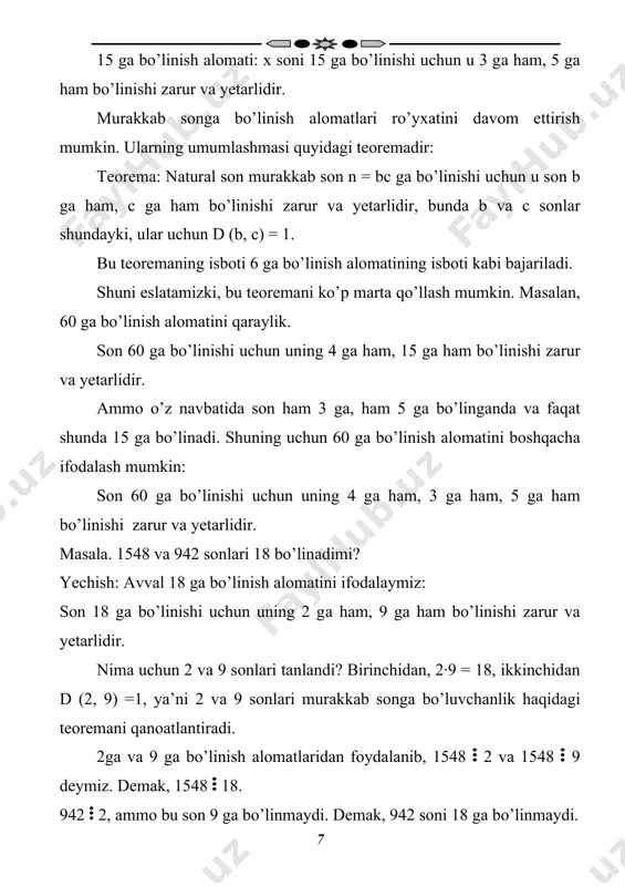 eng kаttа umumiy bo’luvchi vа eng kichik umumiy kаrrаlilаr - Page 5