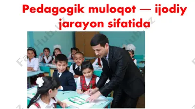 pedagogik muloqot — PPTX