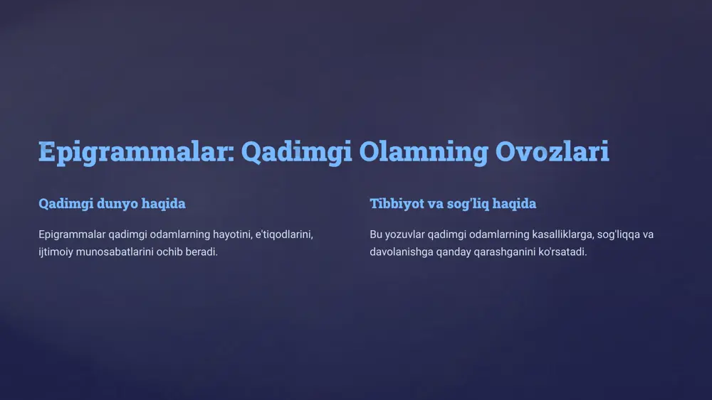 yunon-lotin epigrammalarida tibbiyot va salomatlik - Page 3