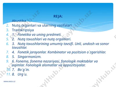 akustika — PPTX