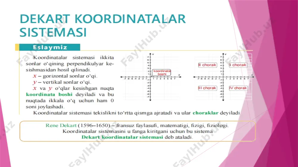dekart koordinatalar sistemasi - Page 2