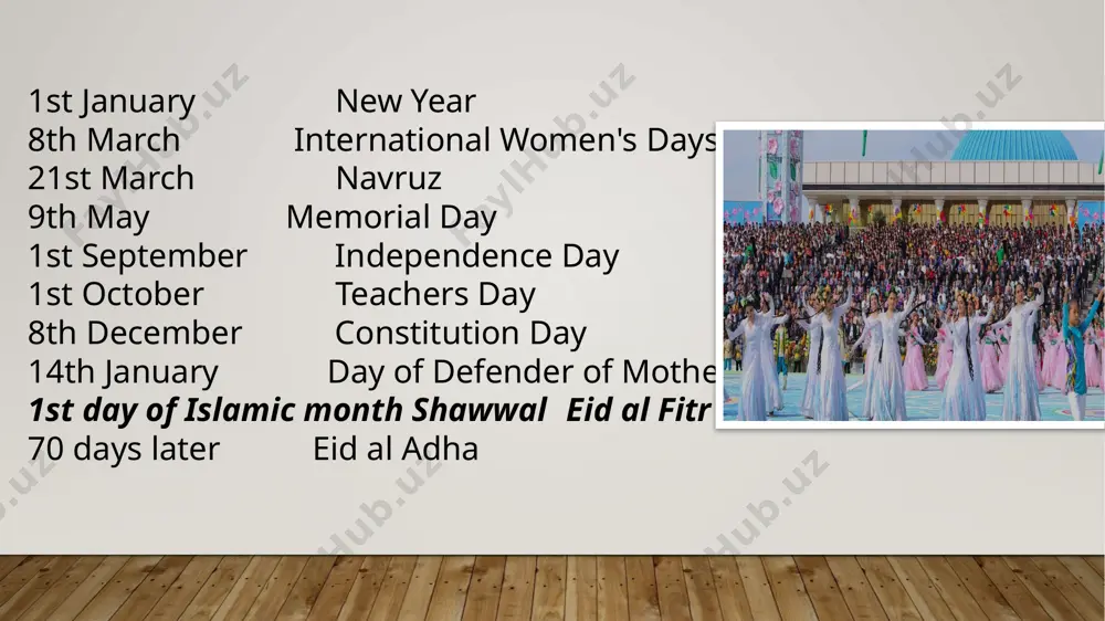 national holidays in uzbekistan - Page 2