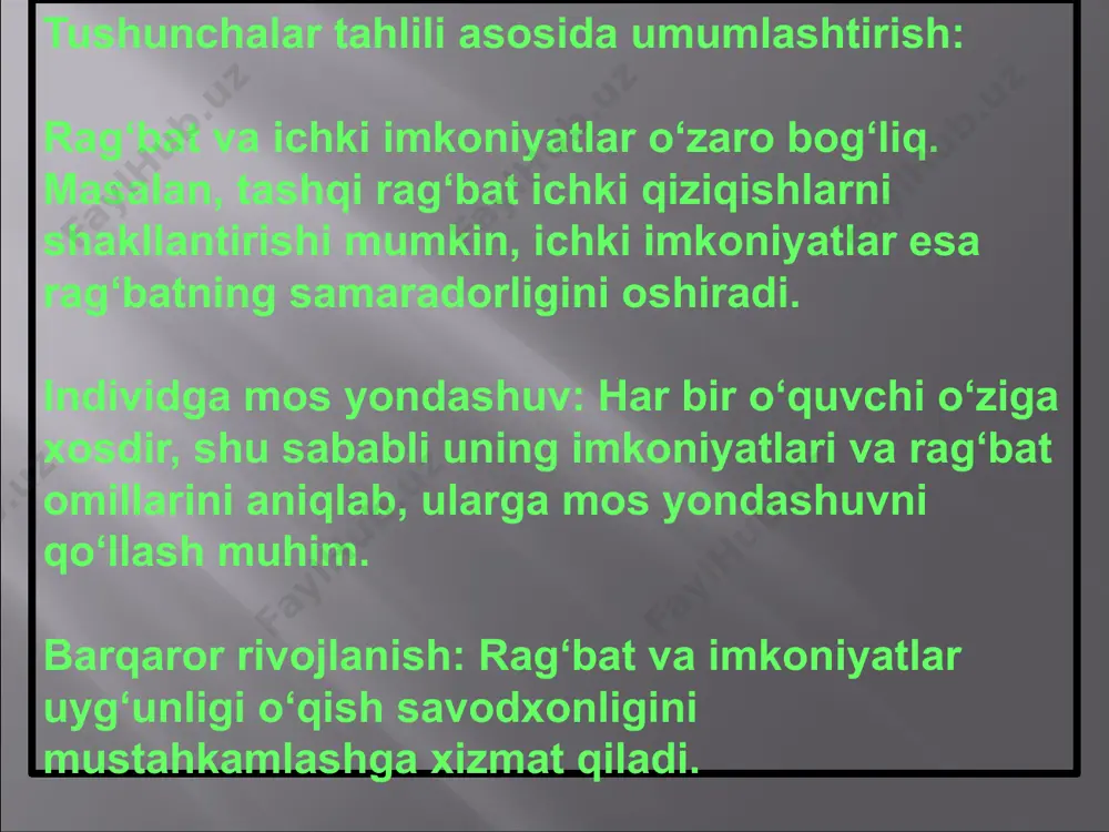 o'qish savodxonligida rag'bat va ichki imkoniyatlar - Page 5