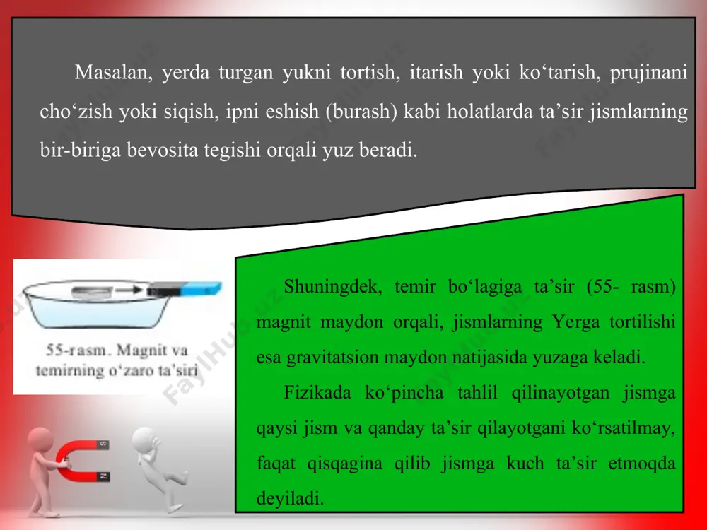 jismlarning o‘zaro ta’siri. kuch 7-sinf - Page 5