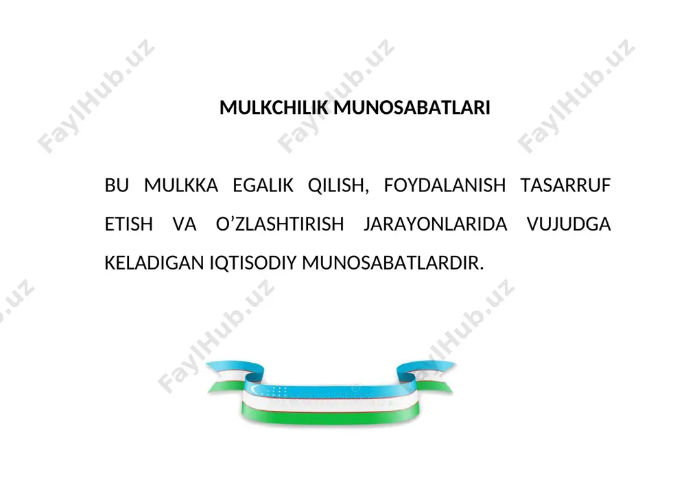 mulkchilik munosabatlari mahiyati va iqtisodiy mazmuni - Page 3