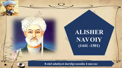 alisher navoiy 8 -sinf — PPT