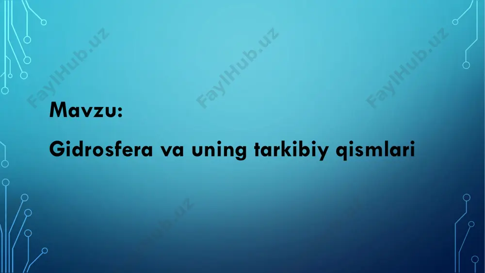 ushi muz, yer osti va yuzaki suvlar kabi kichik segmentlarga bo‘lingan e’tiboringiz uchun rahmat slide 1 slide 2 slide 3 slide 4 slide 5 slide 6 slide 7 slide 8 slide 9 slide 10 slide 11 slide 12 slide 13