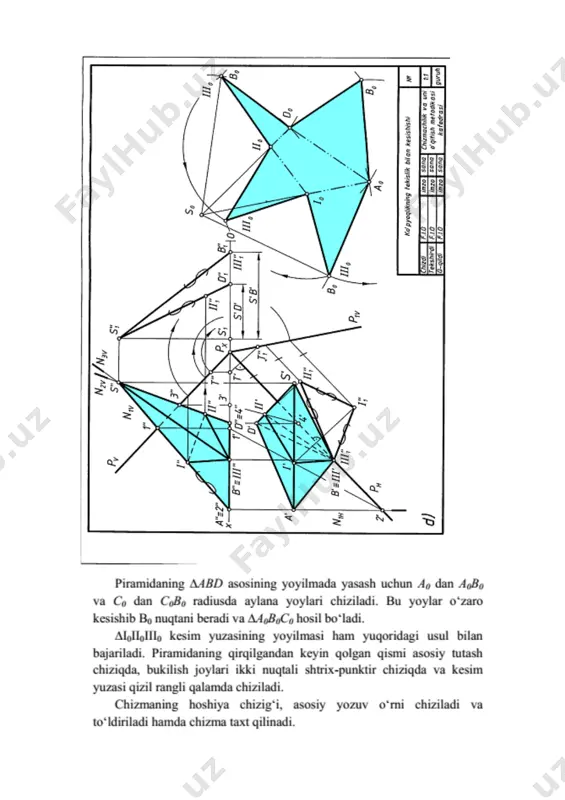 iv vazifa: ko‘pyoqliklarni tekislik bilan va o‘zaro kesishishchizig‘ini aniqlash - Page 5