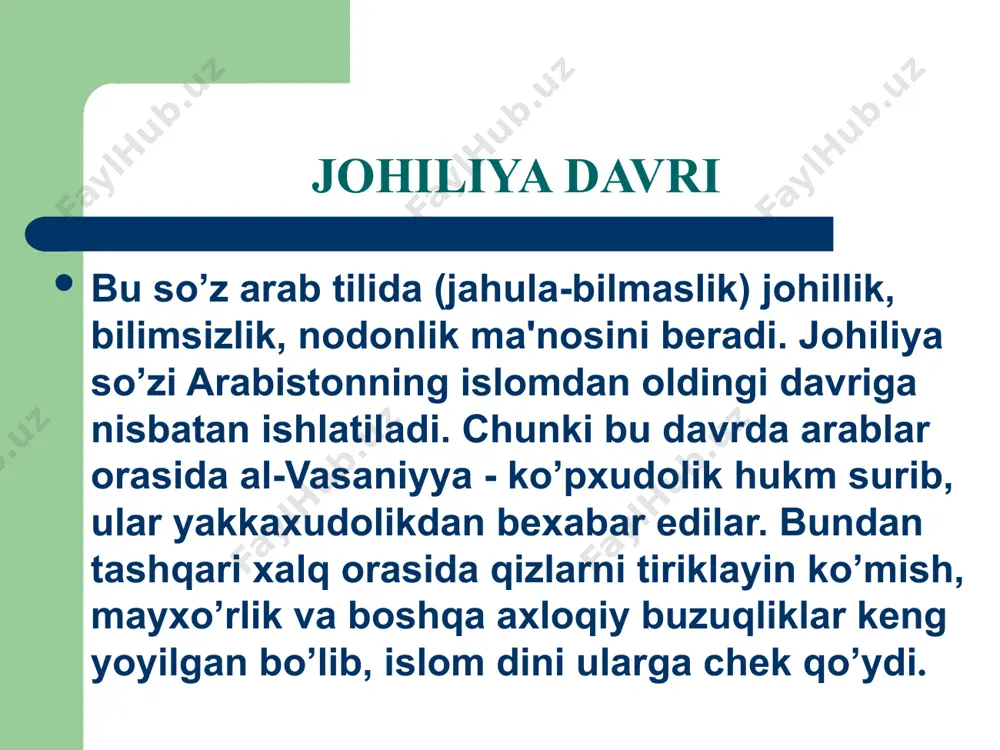 o’chib borganlar islom tarixida «muhojirlar» («ko’chib kеlganlar»), islomni qabul qilgan yasribliklar esa «ansorlar» («yordamchilar») dеb nom oladilar. shu davrdan e'tiboran yasrib shahri madina («payg’ambar shahri») nomi bilan ataladigan bo’ldi. musulmon yil taqvimi ham ana shu sanadan boshlanadi. kеyinchalik islom adabiyotida makka va madina islomning muqaddas markazlari sifatida «makkai mukarrama»va «madinai munavvara» dеb ataladigan bo’ldi. 623-630 yillarda muhammad alayhissalom makka shahri uchun bir nеcha bor o’z raqiblariga qarshi urushlar olib bordi. u 630 yilda makkaga 10 ming kishilik qo’shin bilan bosib boradi. makka sardori abu sufyon nochorlikdan taslim bo’lib, islom dinini qabul qiladi. uning o’g’li muofiya payg’ambarning noiblaridan biri bo’ldi. 632 yil 25 yanvarda makkai mukarramaga so’nggi hajga safar qilgan muhammad qattiq bеtob bo’lib qoladilar. u kishi bеtobligida ka'ba masjidida imomlikni o’tashni qaynotalari abu bakrga topshirdilar. (622 yilda xadicha vafotidan so’ng muhammad alayhissalom abu bakrning qizi oyshaga uylangan edilar.) muhammad alayhissalom o’limi oldidan quyidagilarni aytgan: «dunyoda barcha insonlar barobardir. nasb, rang …