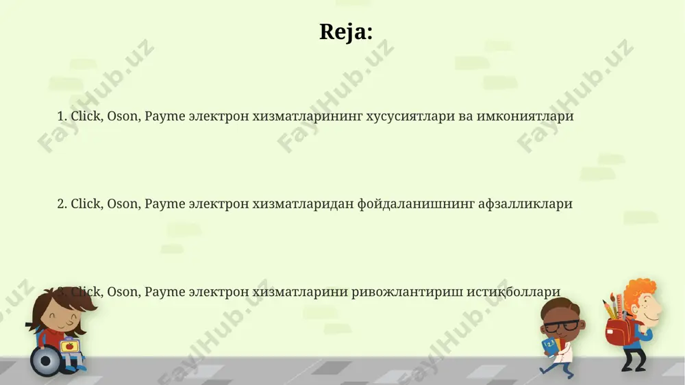 аклиф этади, бироқ айрим трансакциялар учун минимал комиссиялар мавжуд бўлиб, улар 1-3% ни ташкил этади. e'tiboringiz uchun rahmat @taqdimot_robot image1.png
