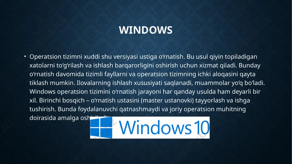 windows operatsion tizimi - Page 5