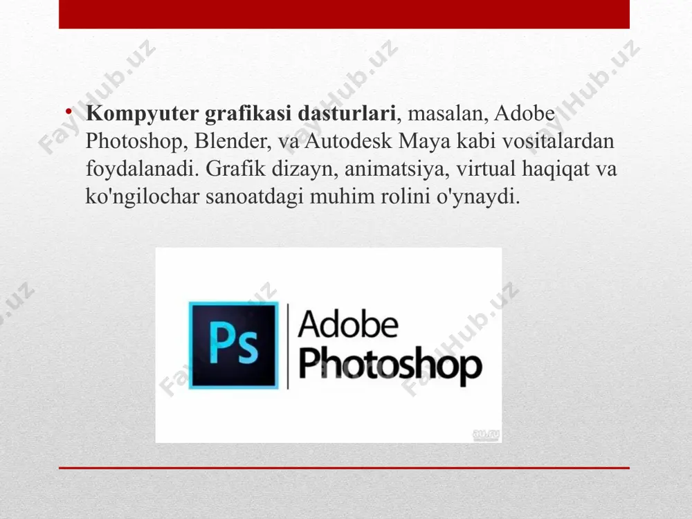 kompyuter grafikasi haqida ma’lumot - Page 5