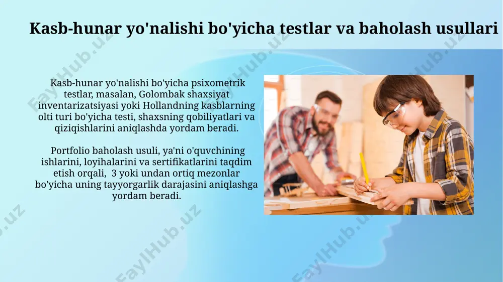 tarbiyada kasbga yoʻnaltirish mazmuni - Page 5