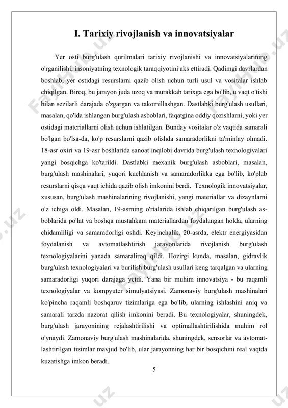 lik va yig‘ish bilan shug‘ullanishgan. keyinchalik qishloq xo‘jaligi va dehqonchilikning rivojlanishi jamiyat tuzilmasining o‘zgarishiga olib keldi. misr, mesopotamiya, xitoy va hindiston kabi qadimgi sivilizatsiyalar o‘z innovatsiyalarini yaratib, metallurgiya, yozuv, astronomiya va arxitektura sohalarida yirik yutuqlarga erishdilar. o‘rta asrlar ilm-fan va texnologiyalar borasida katta yutuqlarni ko‘rsatmagan bo‘lsa-da, ba'zi muhim innovatsiyalar bo‘lgan. shisha ishlab chiqarish, qog‘ozni ixtiro qilish va mashinasozlikka oid dastlabki yondashuvlar jamiyatda o‘zgarishlarni boshladi. bu davrda ilm-fan asosan diniy va falsafiy o‘rgatishlar bilan cheklangan edi. yangilanish davri (renessans) ilm-fan va san'atda katta yangilanishni olib keldi. bu davrda galiley, leonardo da vinci, nikolaus kopernik kabi olimlar ilmiy tadqiqotlar olib borib, yangi g‘oyalarni ilgari surdilar. matbaachilikning ixtirosi, inson tanasi va tabiatning ilmiy o‘rganilishi, geografik kashfiyotlar texnologiyalarning yangi bosqichga o‘tishiga zamin yaratdi. sanoat inqilobi 18-asrning oxiri va 19-asrning boshlarida boshlangan bo‘lib, dunyo iqtisodiyotida tub o‘zgarishlarga olib keldi. sanoat ishlab chiqarishining jadal rivojlanishi, bug‘ mashinasining kashf etilishi, temir yo‘llar va avtomobillarni ixtiro qilish jamiyatni …