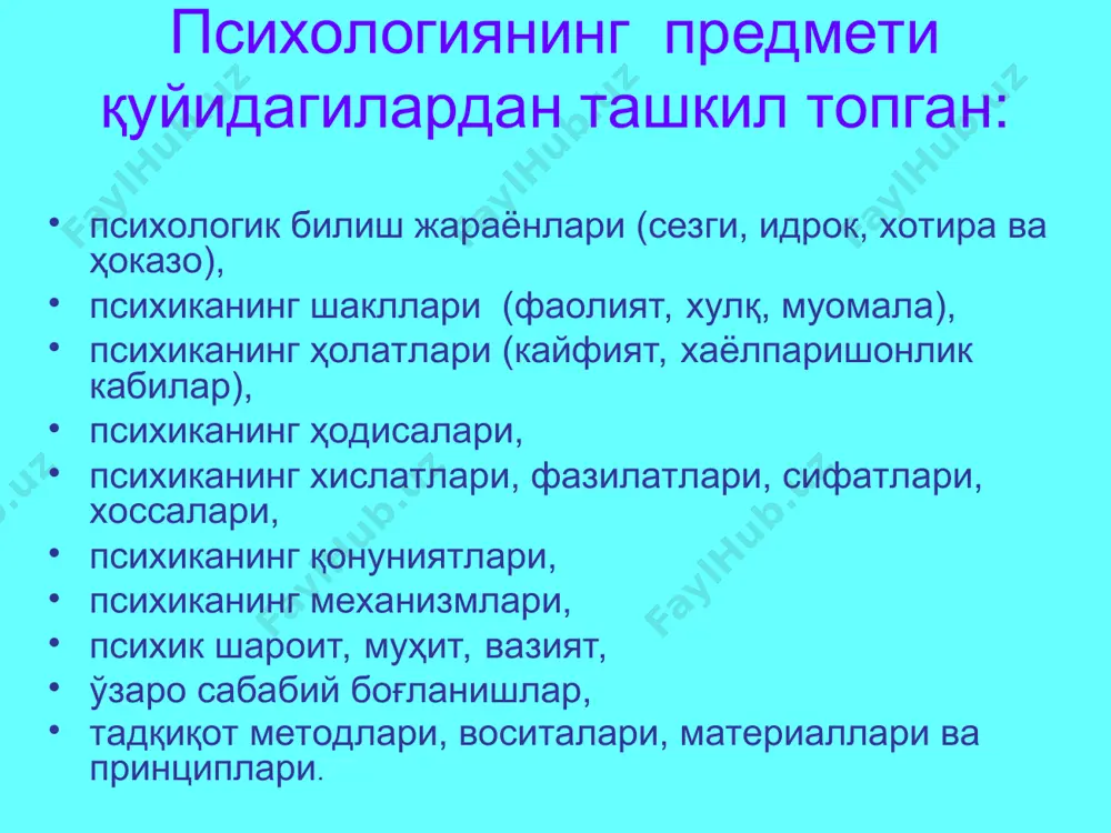 psixologiya fanining predmeti - Page 5