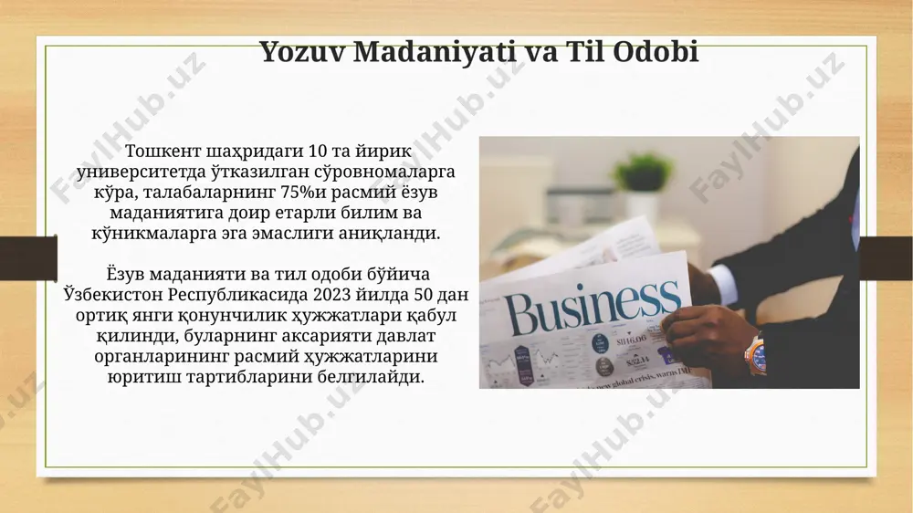 rasmiy idoraviy uslub bo‘yicha taqdimot - Page 5