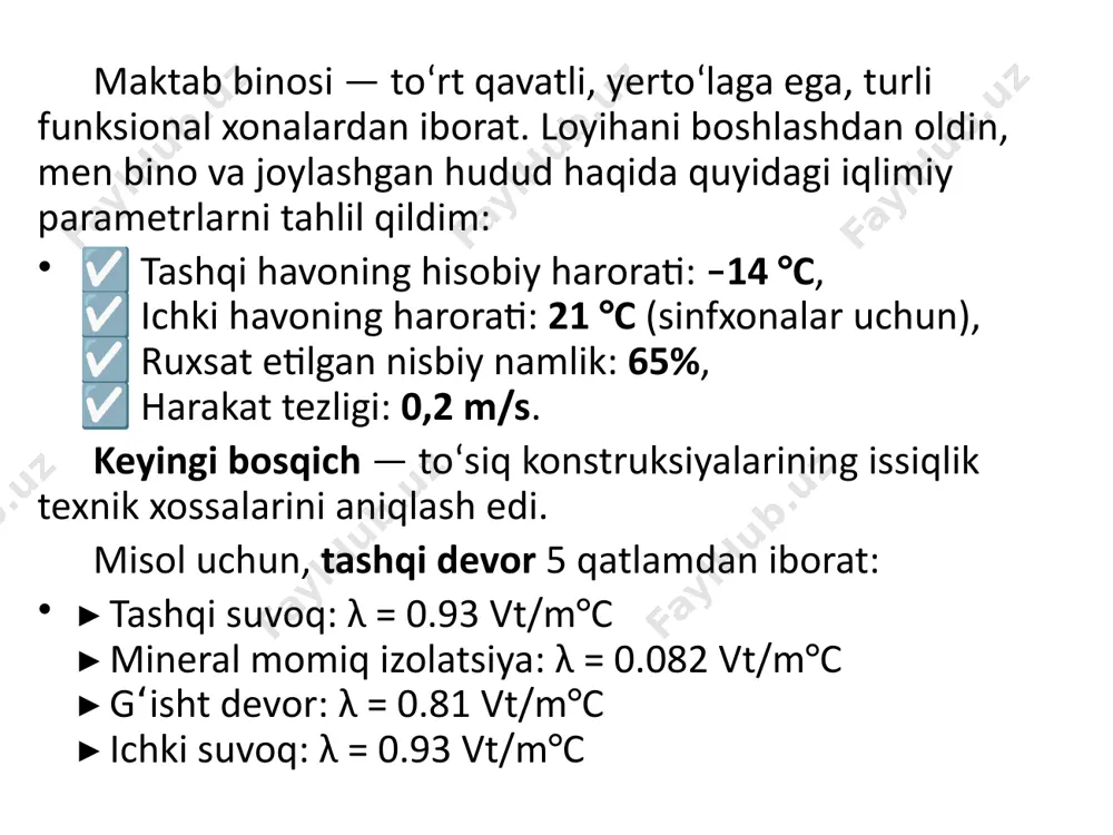 toshkent shahridagi maktabni issiqlik bilan ta'minlash - Page 4