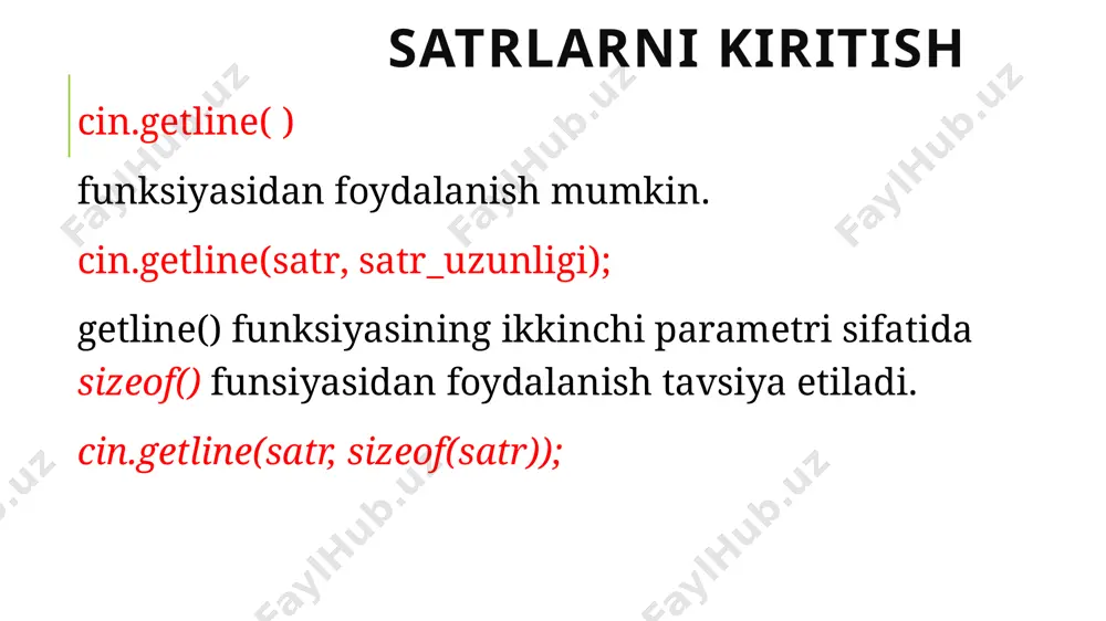 belgilar va satrlar c++ da - Page 4